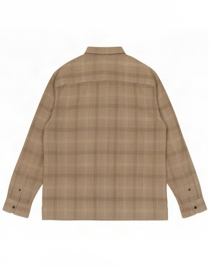 Koszula męska French Connection XL Beżowa kratka bawełniana