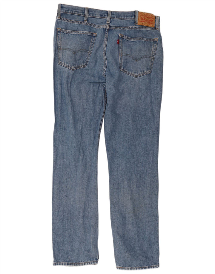Męskie dżinsy Levi's 516 Straight W28 L34 Niebieskie bawełniane