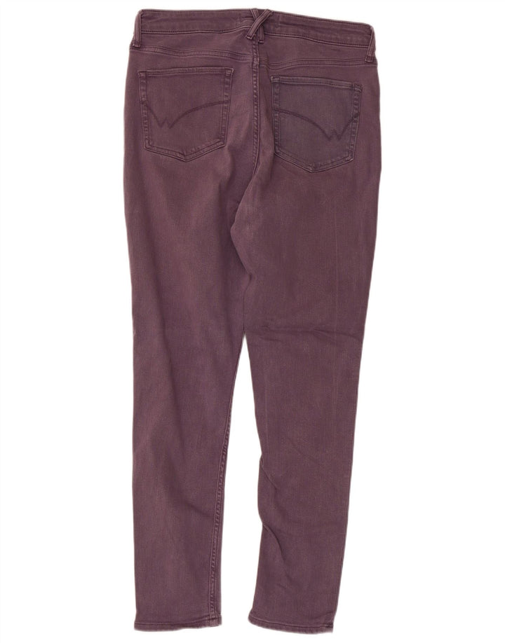 Damskie jeansy skinny z wysokim stanem WHITE STUFF UK 14, duże, W32 L28, fioletowe