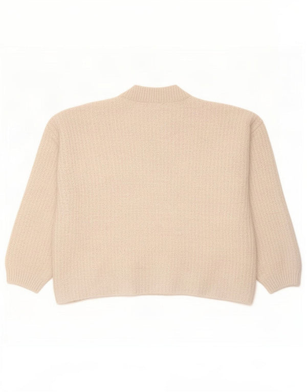 Marks & Spencer Damski sweter z golfem, UK 14, średni beż