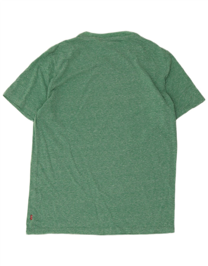 Męski T-shirt z grafiką Levi's, mały, zielony