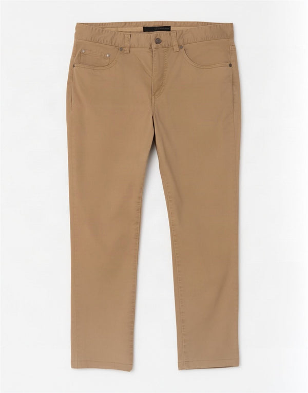 Męskie proste spodnie Calvin Klein W33 L29, bawełna khaki