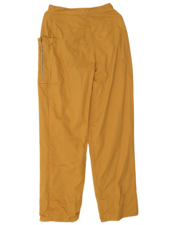 Vintage damskie proste spodnie na co dzień IT 42 Medium W24 L30 żółte