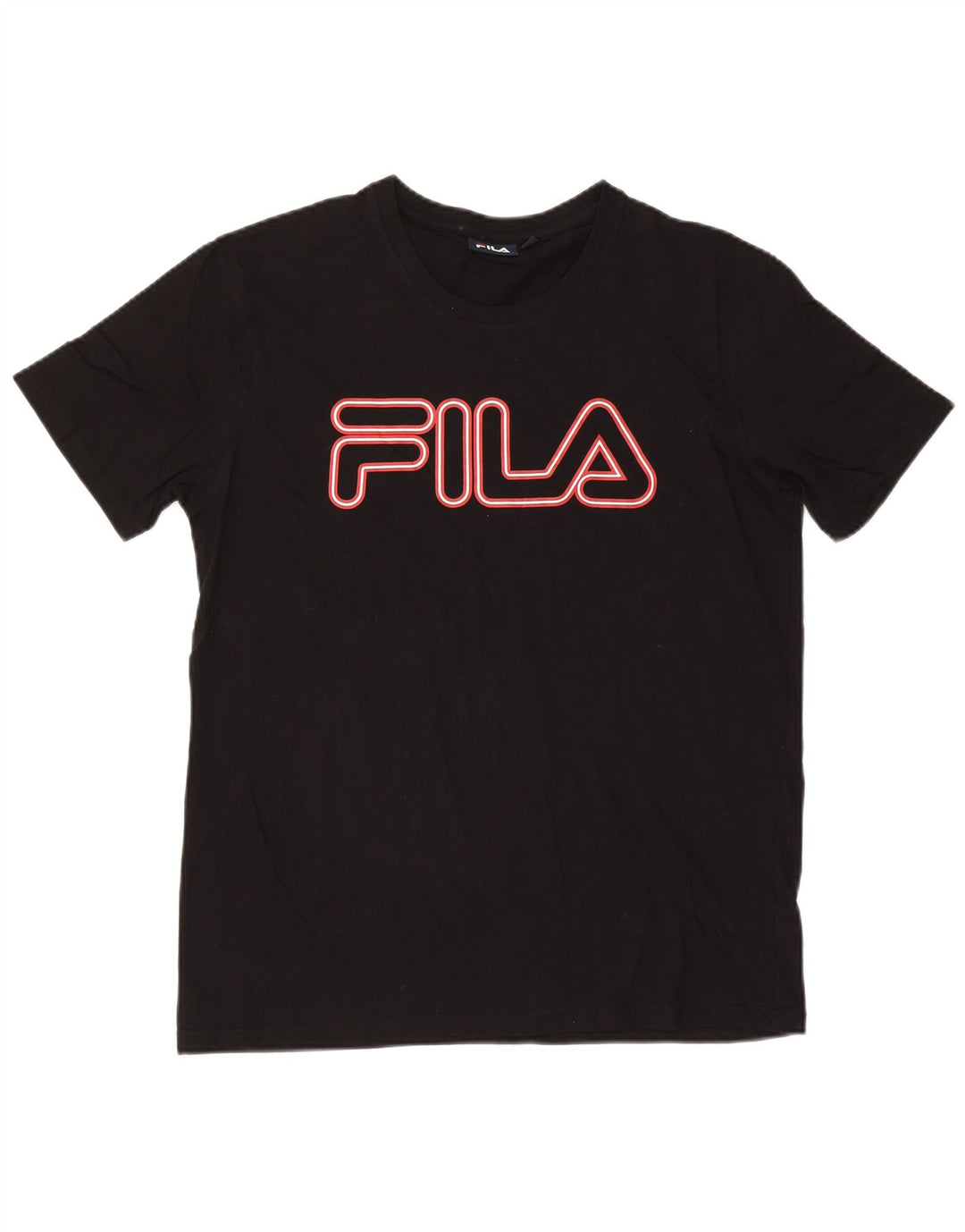 Męska koszulka z grafiką Fila Top XL w kolorze czarnym