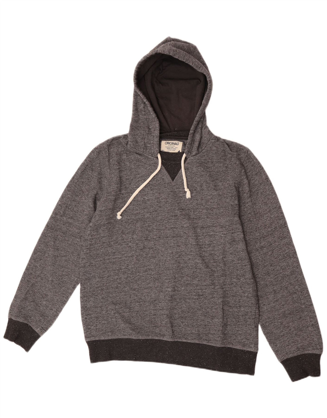 Męski sweter z kapturem Jack & Jones, duży, szary, nakrapiany