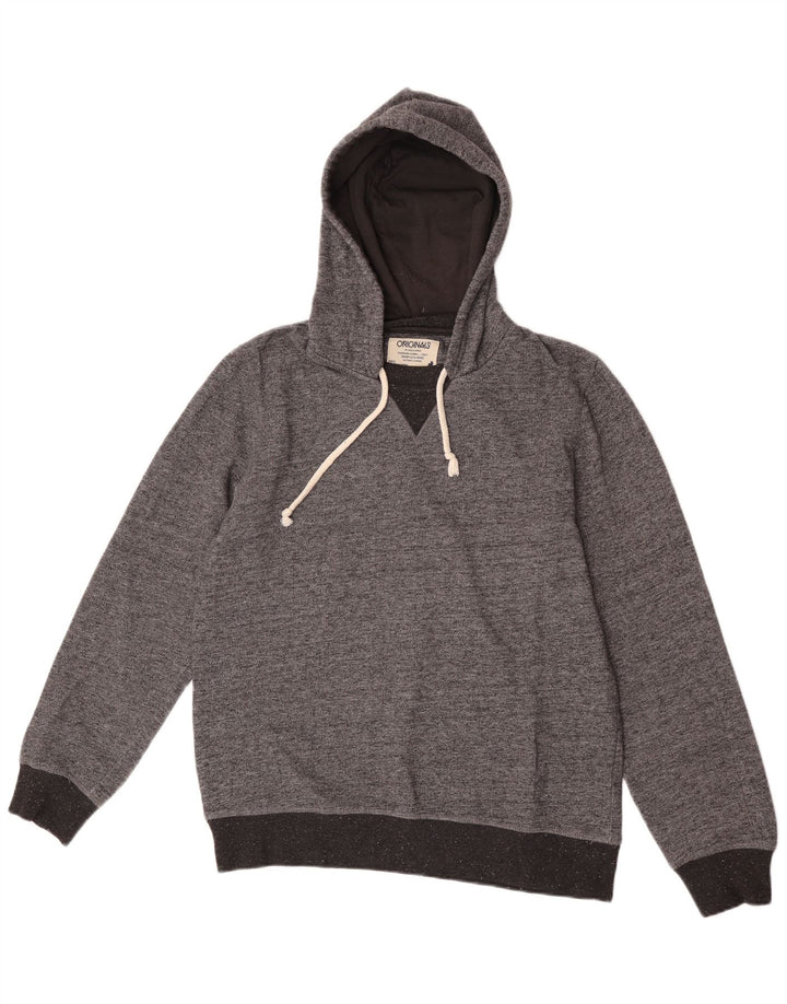 Męski sweter z kapturem Jack & Jones, duży, szary, nakrapiany