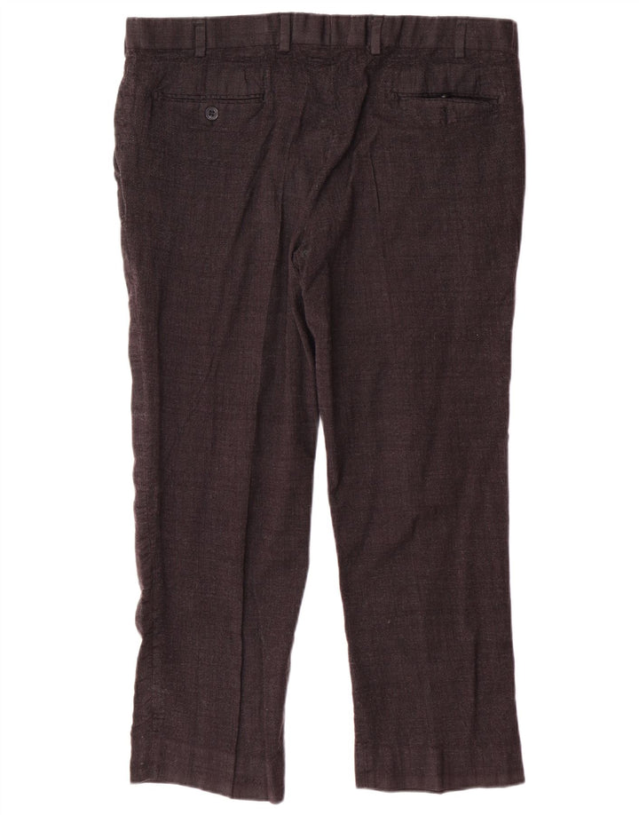 MARKS & SPENCER Męskie spodnie o prostym kroju z autografem W40 L26 czarne