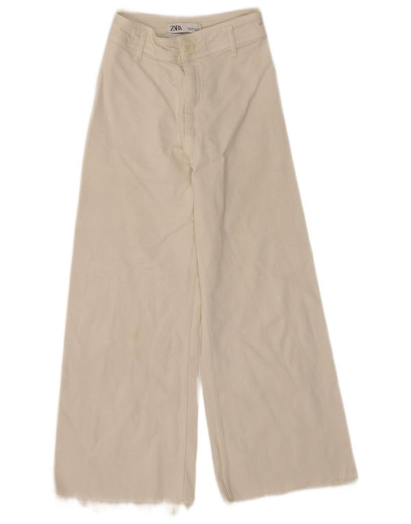 Dżinsy Zara Damskie The Marine z wysokim stanem EU 34 2XS W24 L24 Off White