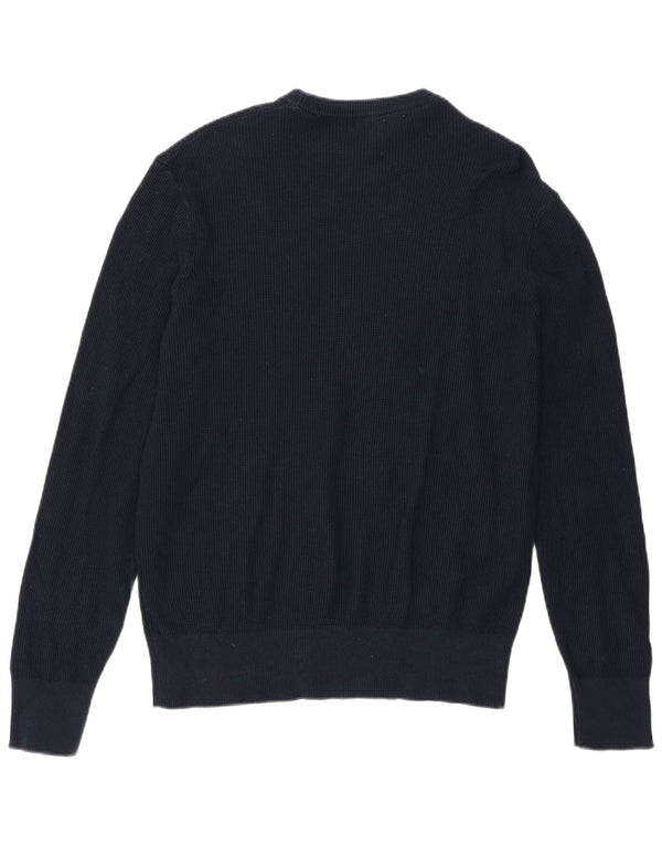 Męski sweter z okrągłym dekoltem Zara, mały, granatowy