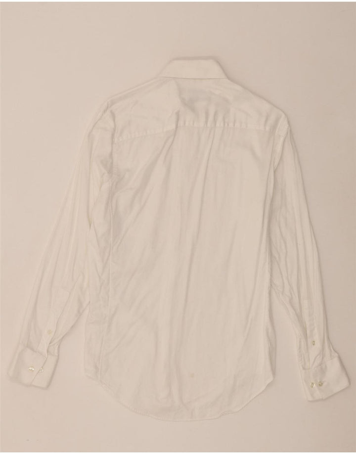 Koszula męska Calvin Klein Slim Fit, rozmiar 15, średnia biała bawełna