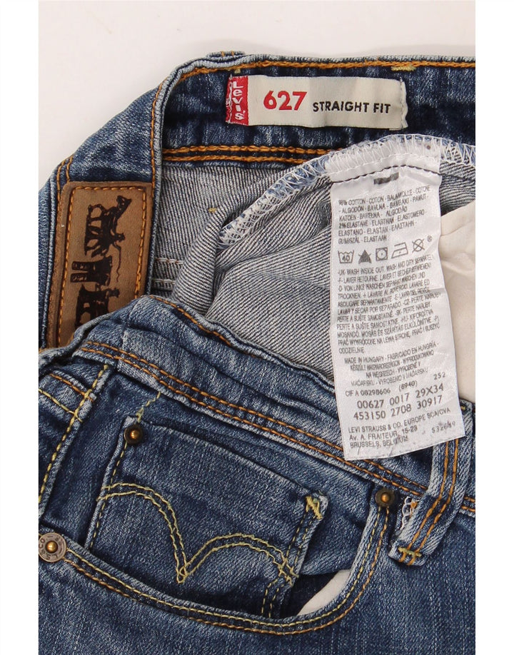 Damskie jeansy Bootcut LEVI'S 627 W29 L34 Niebieska bawełna