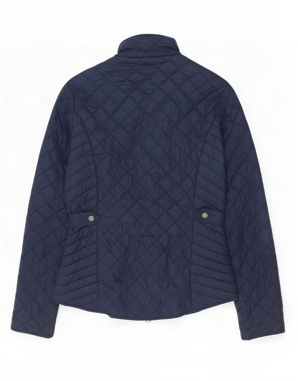 Damska pikowana kurtka Barbour UK 10, mała, granatowa