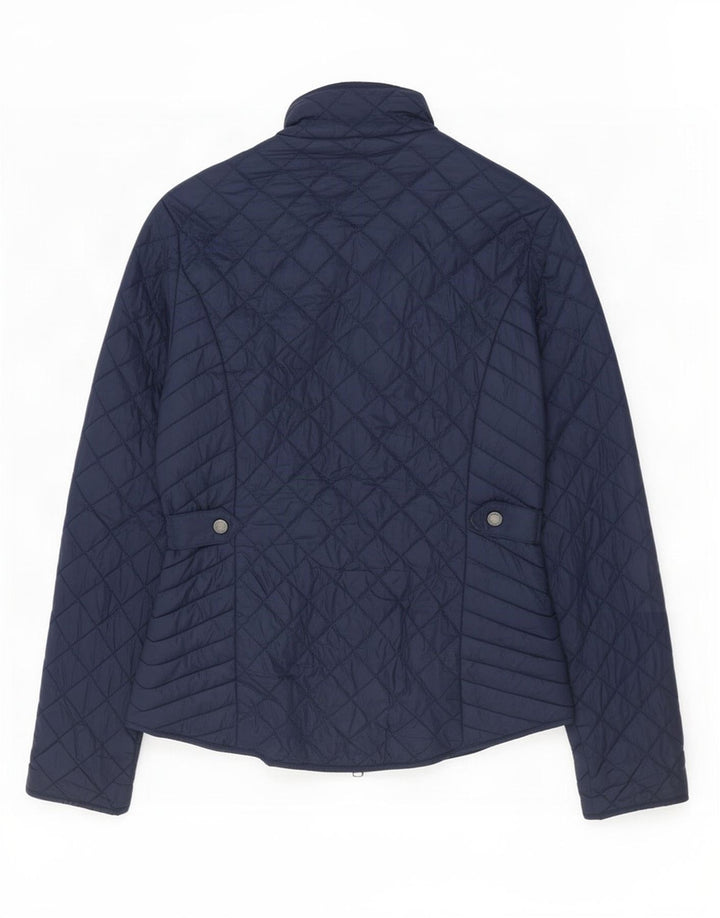Damska pikowana kurtka Barbour UK 10, mała, granatowa