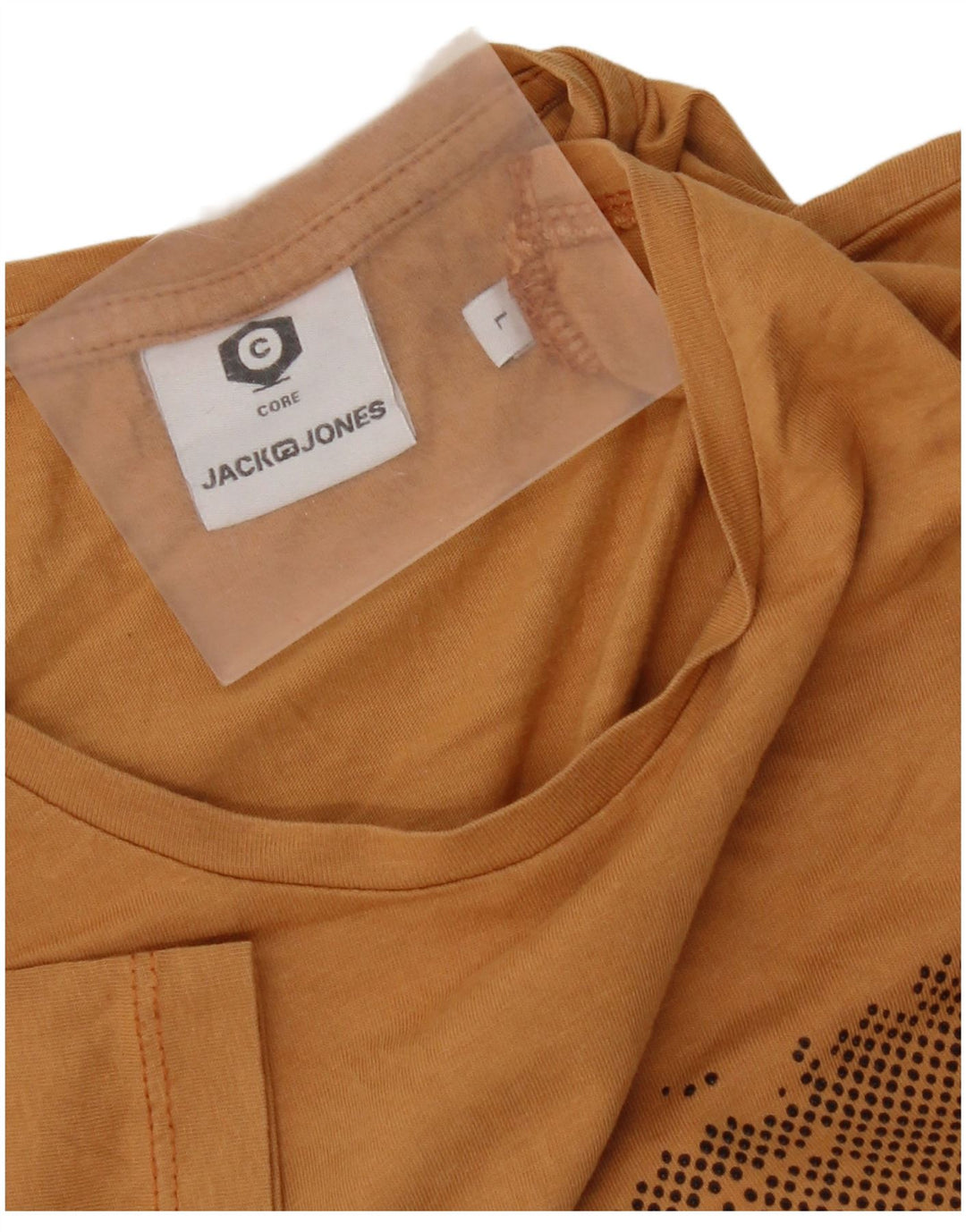 Męski T-shirt z grafiką Jack & Jones, duży, żółty