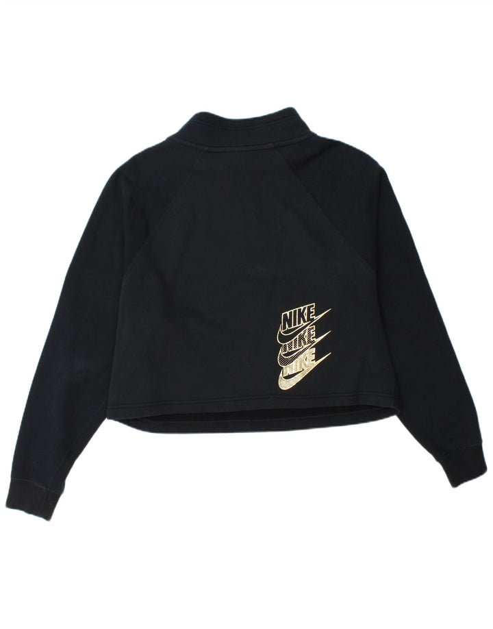 Damska bluza Nike z grafiką i zamkiem błyskawicznym UK 14, średni granat