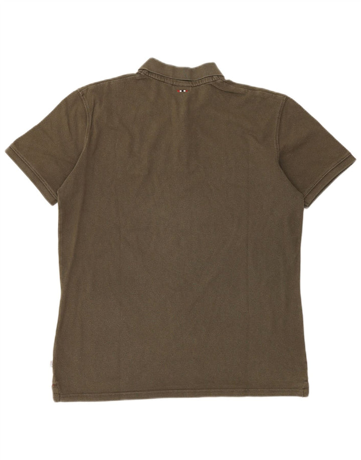 Męska koszulka polo NAPAPIJRI XL, khaki
