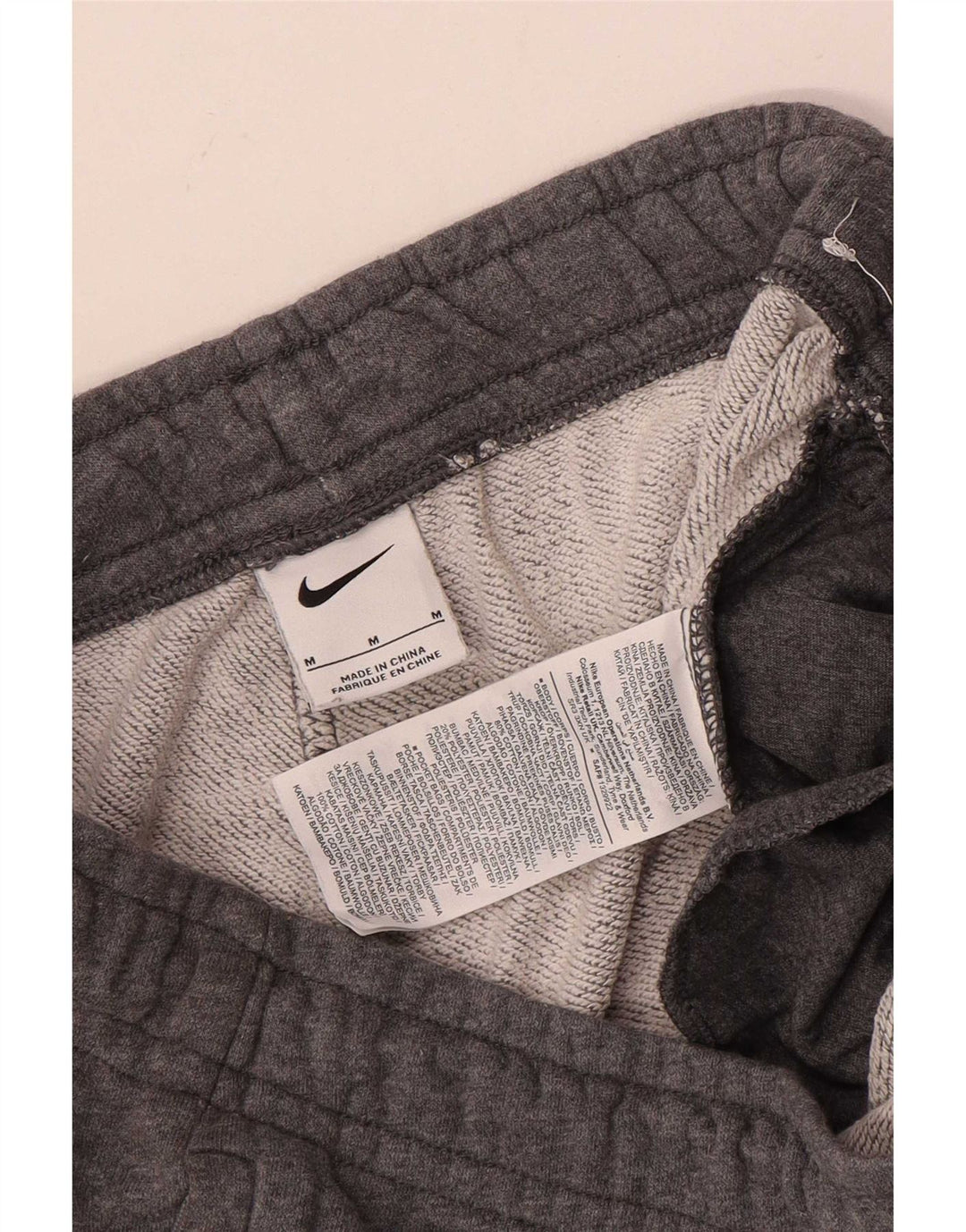 Męskie spodnie dresowe Nike, średnioszare, bawełniane