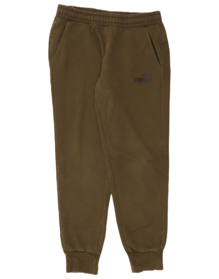 Męskie spodnie dresowe Puma Joggers, średnia bawełna khaki