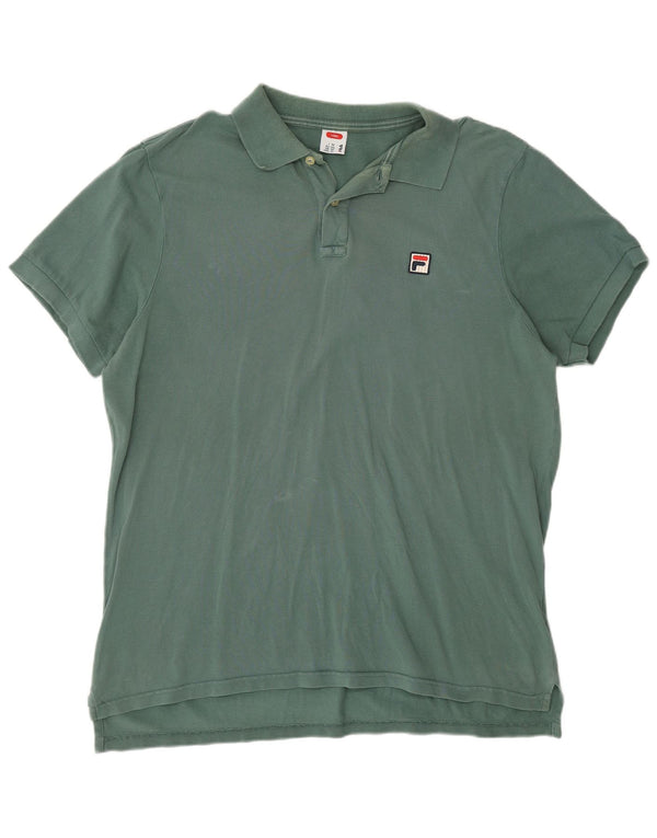 Męska koszulka polo do tenisa Fila XL, zielona