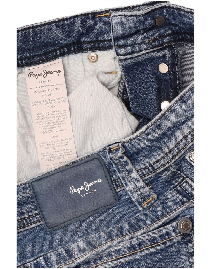 PEPE Jeans Męskie jeansy proste w trudnej sytuacji W32 L32 Niebieska bawełna