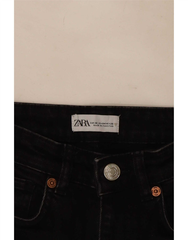Damskie jeansy Bootcut Zara EU 36 XS W26 L26 Czarne
