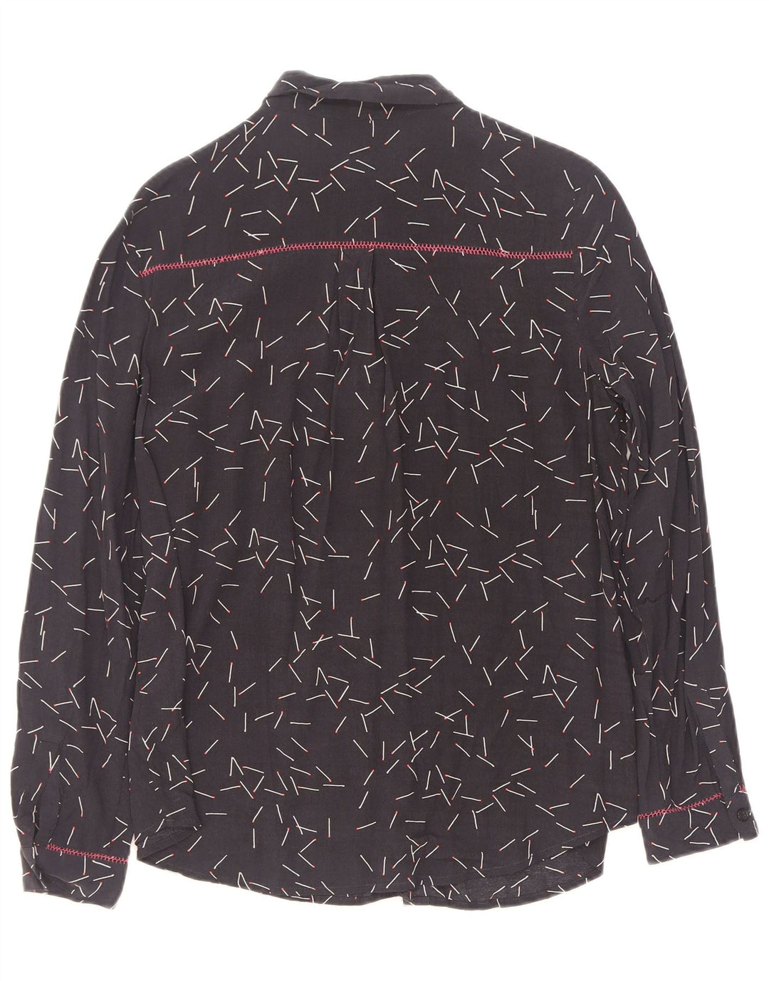 Damska koszula oversize MINT VELVET z abstrakcyjnym wzorem UK 10, mała granatowa