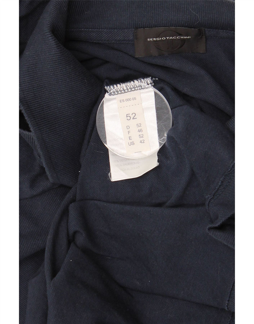 Męska koszulka polo SERGIO TACCHINI IT 52, duża, granatowa, bawełniana