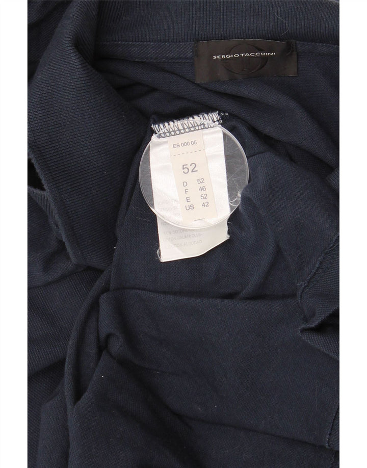 Męska koszulka polo SERGIO TACCHINI IT 52, duża, granatowa, bawełniana