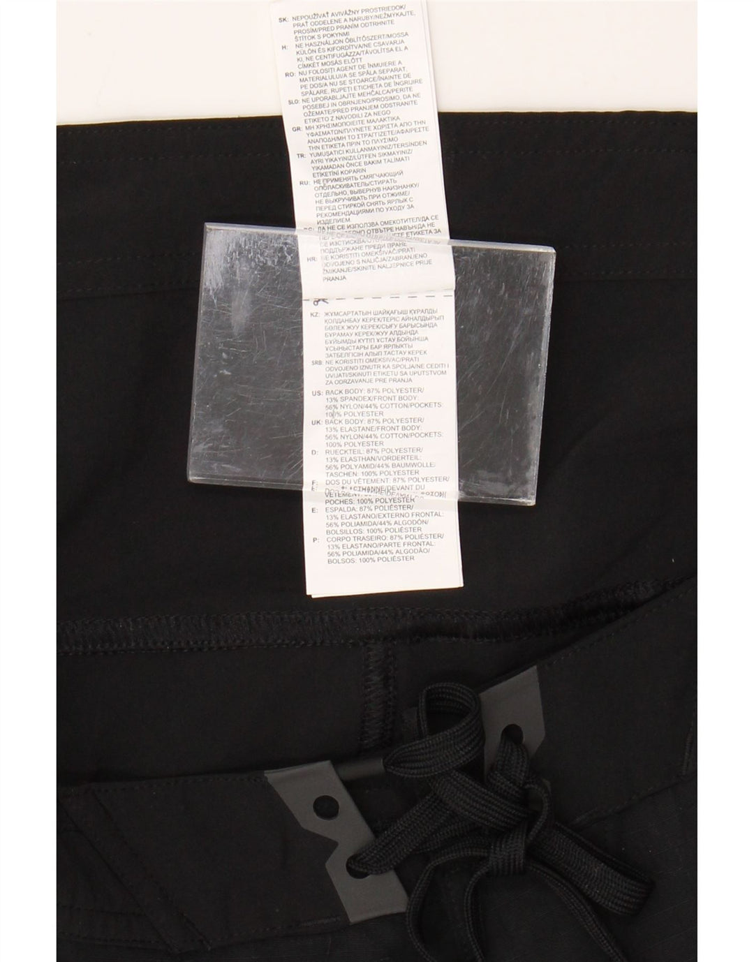 Męskie spodenki kąpielowe REEBOK, duże, czarne, z poliestru