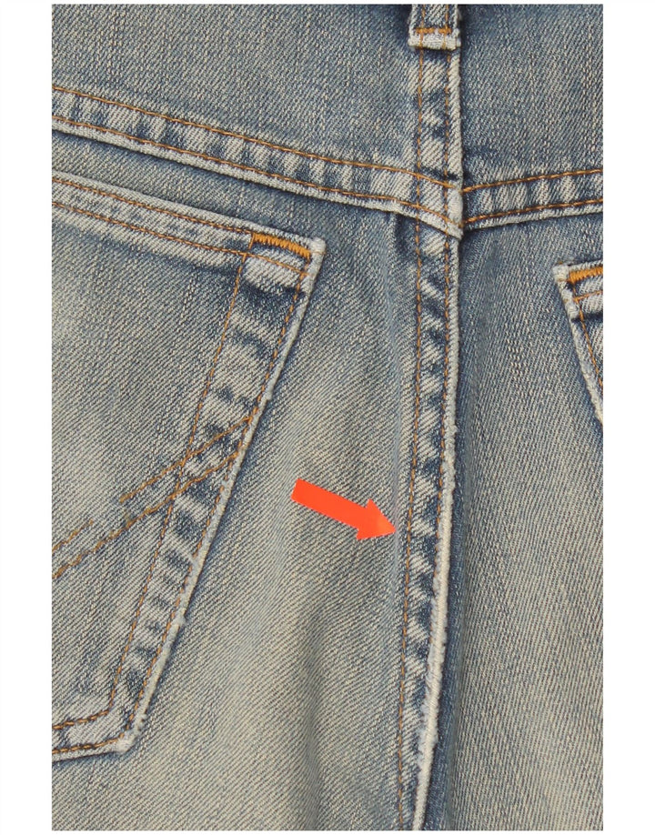 Damskie spodenki jeansowe Wrangler W31 Średni niebieski, bawełniany