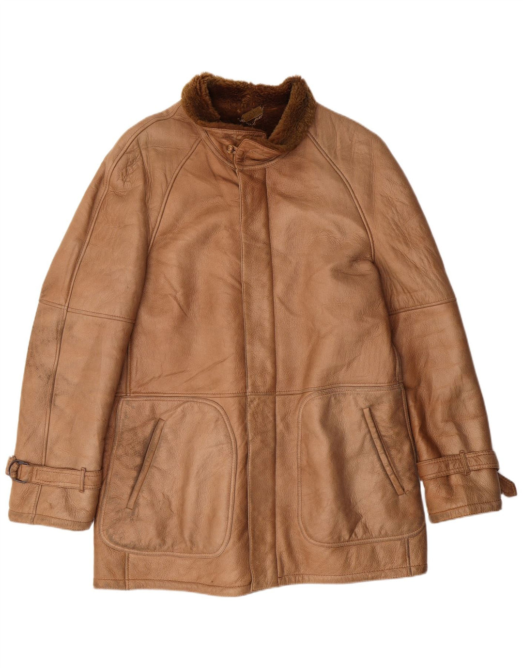 GIMO'S Mens Sherpa Jacket IT 52 Large Brown