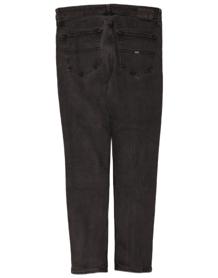 Męskie jeansy slim fit Tommy Hilfiger W36 L30 Czarna bawełna
