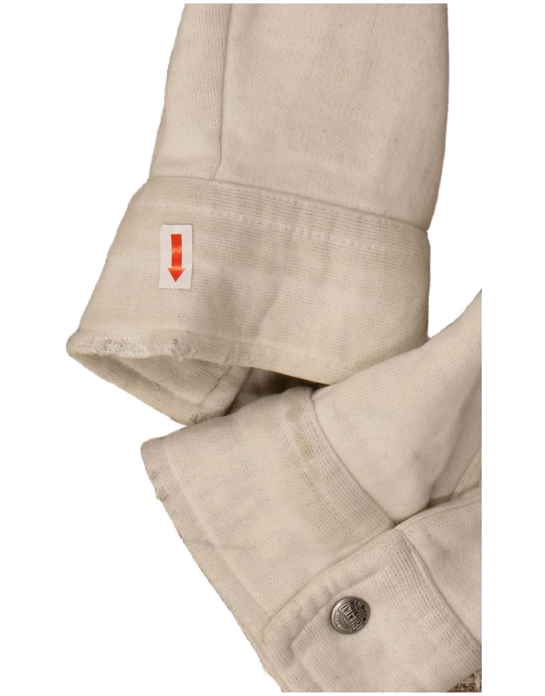 Męska kurtka bomber VINTAGE Graphic UK 44 2XL Beżowa wełna w paski