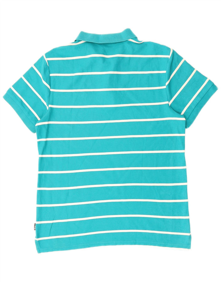 Męska koszulka polo NIKE, duża, bawełniana w niebieskie paski