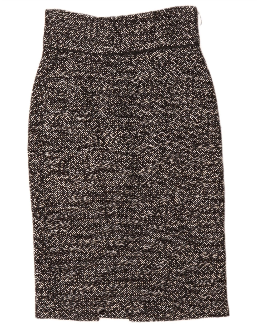 Spódnica ołówkowa Zara damska mała W26 czarna nakrapiana akrylowa