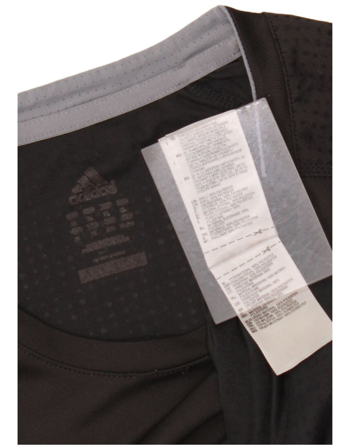 T-shirt męski ADIDAS XL, czarny, poliester