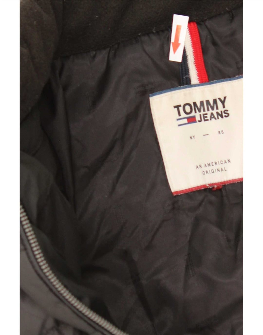 Damska ocieplana kurtka Tommy Hilfiger UK 14, średni czarny poliester