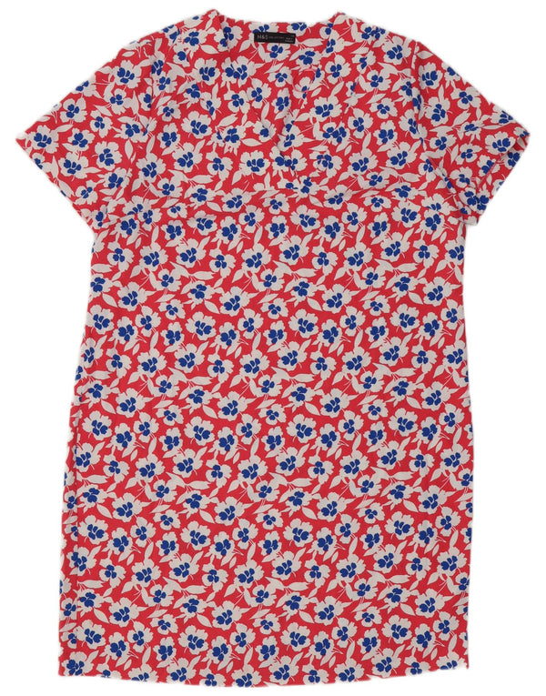 Marks & Spencer Damska sukienka typu shift UK 16, duża, czerwona, z poliestru w kwiaty