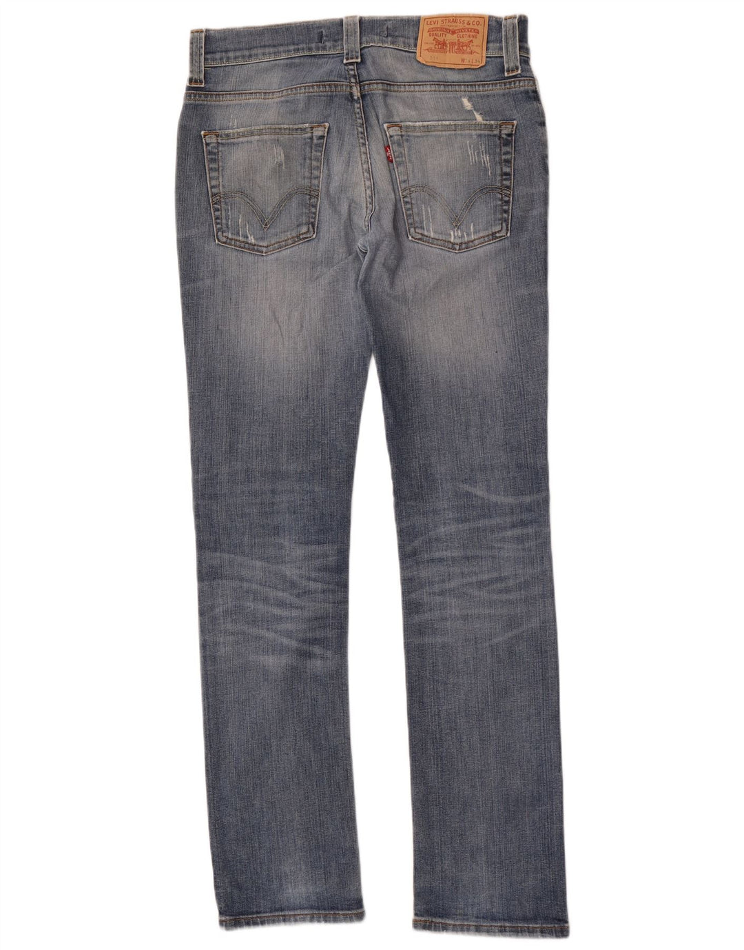Męskie jeansy Levi's 511 w trudnej sytuacji W33 L34 Niebieskie