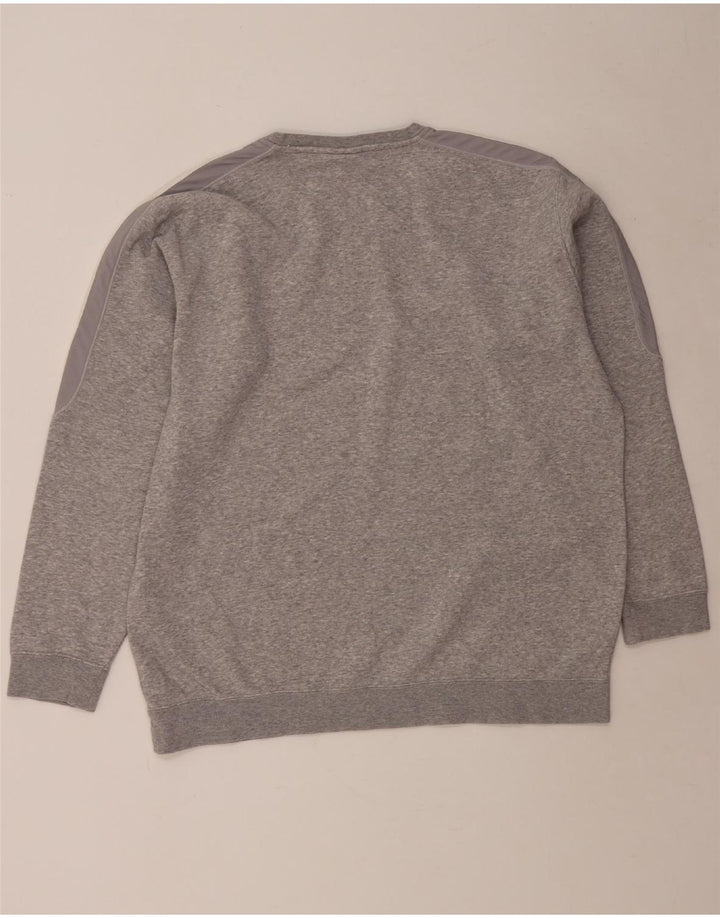 Męska bluza ADIDAS XL, szara, nakrapiana bawełna