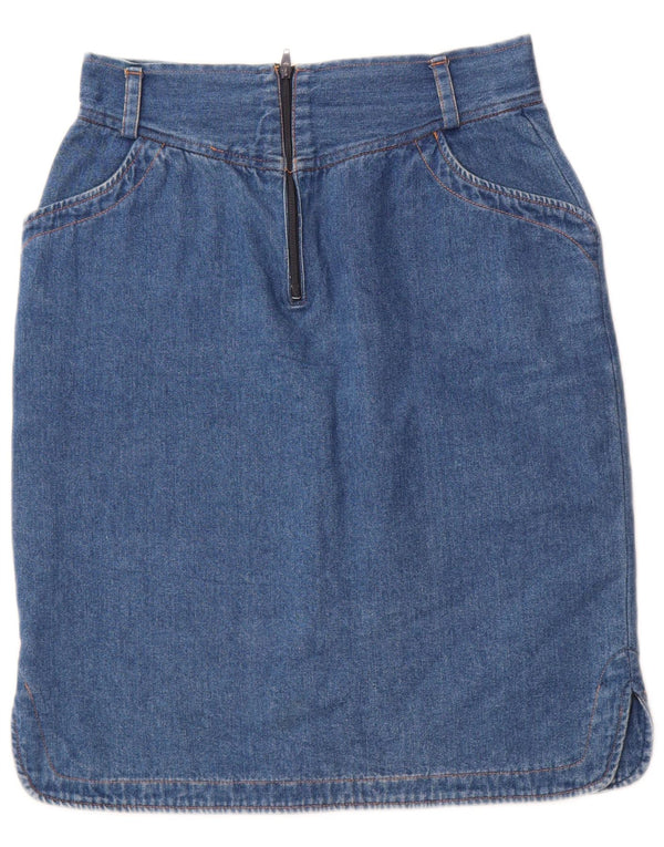 Damska spódnica jeansowa z wysokim stanem Pierre Cardin IT 50 XL W30 niebieska