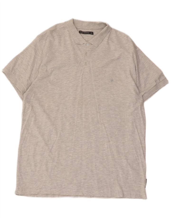 Męska koszulka polo French Connection 2XL, szara bawełna