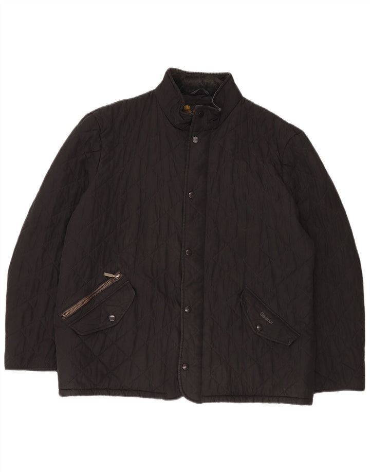 Męska pikowana kurtka Barbour UK 42 XL czarna
