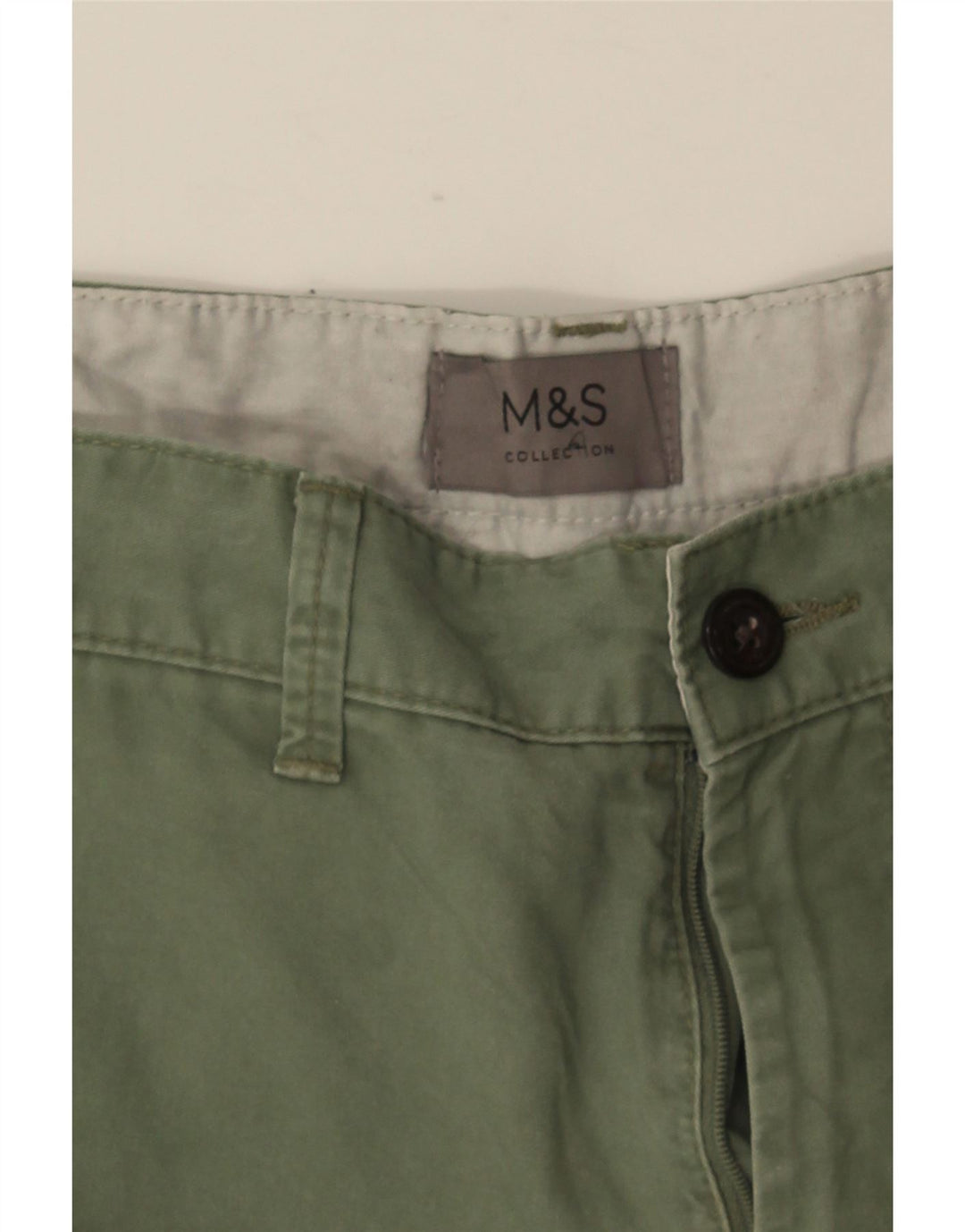Męskie spodenki Chino Marks & Spencer W34, duże, zielone