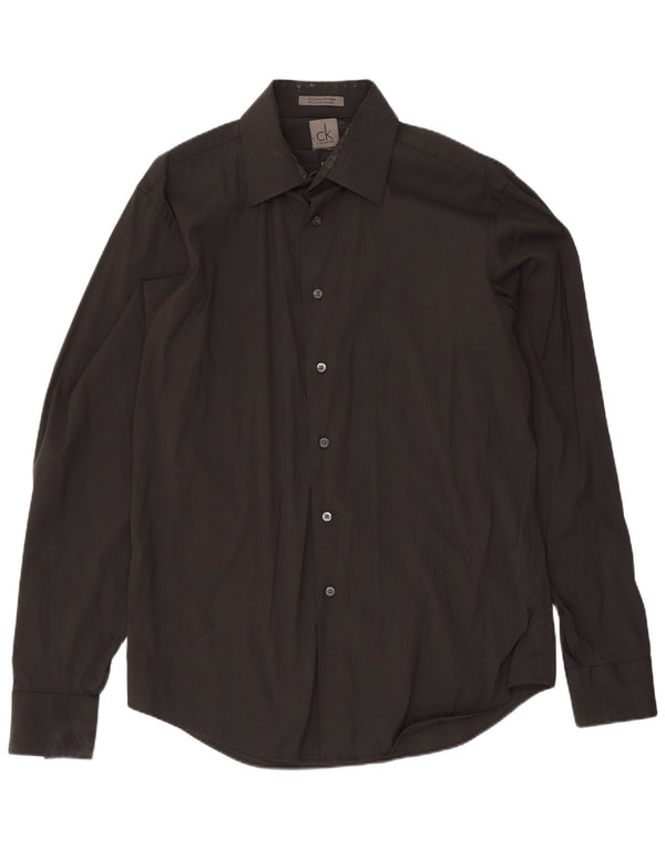 Koszula męska Calvin Klein Slim Fit, rozmiar 40 15 3/4, średnia czarna bawełna