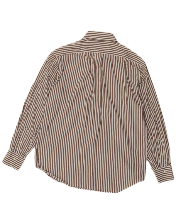 Koszula męska Danolis, rozmiar 44 17 1/2 XL, bawełniana w brązowe paski