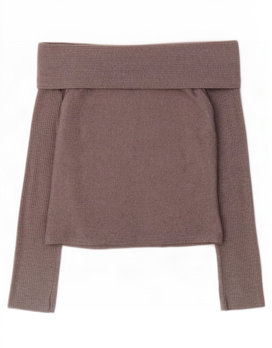 Top damski Zara Trafaluc Off Shoulder UK 12, średni szary
