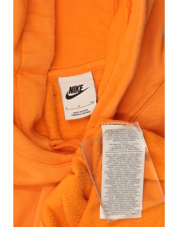 Męski sweter z kapturem Nike, mały, pomarańczowy, bawełniany