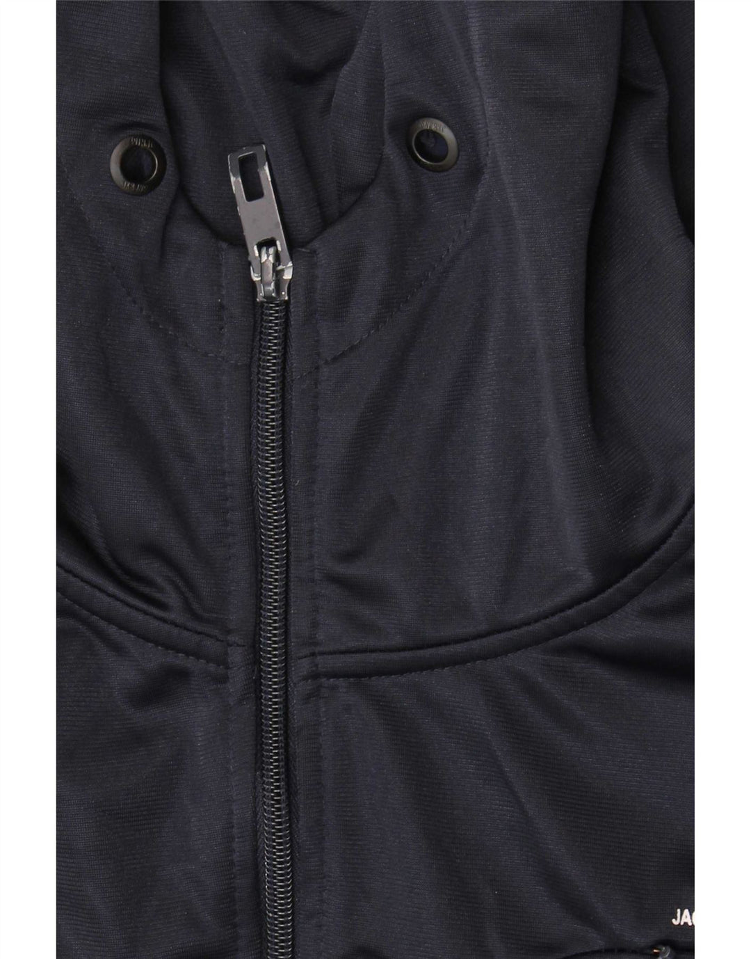 Męski sweter z kapturem i zamkiem Jack & Jones, duży, granatowy, poliester