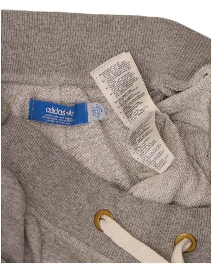 Damskie spodnie dresowe ADIDAS Joggers UK 14 Średnioszare, bawełniane plamki